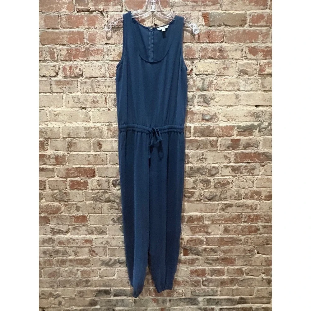 Cabi #303 French Navy Sleeveless Jogger Jumpsuit Blue XS